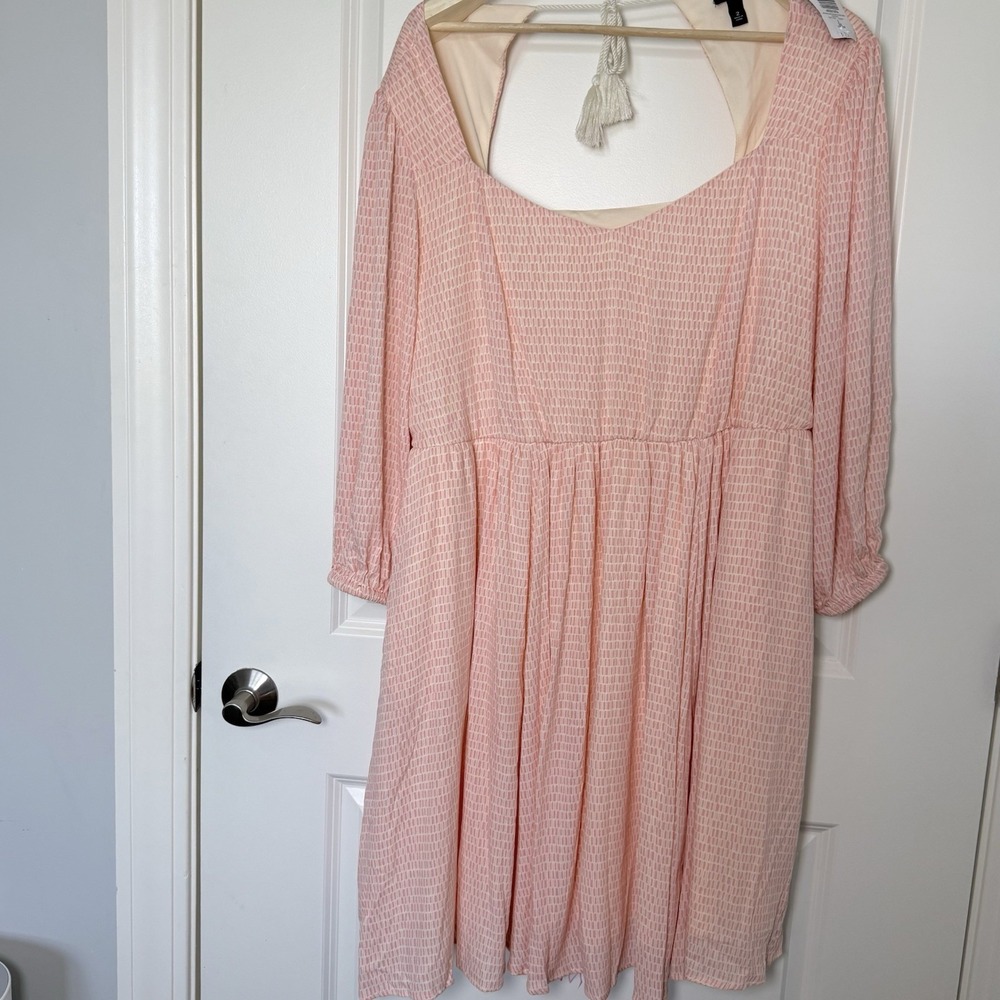 NWT Torrid Mini Wash Gauze Open Back Skater Dress Pristine Size 2 18/20 Pockets